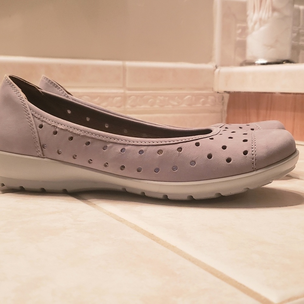 Hotter Precious Flats Light Grey sz 6